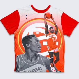 Atlanta Hawks Vintage Dominique Wilkins Post Game Basketball Shirt
